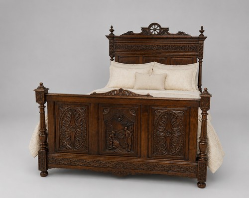 Antique french bed frame - french, frame,