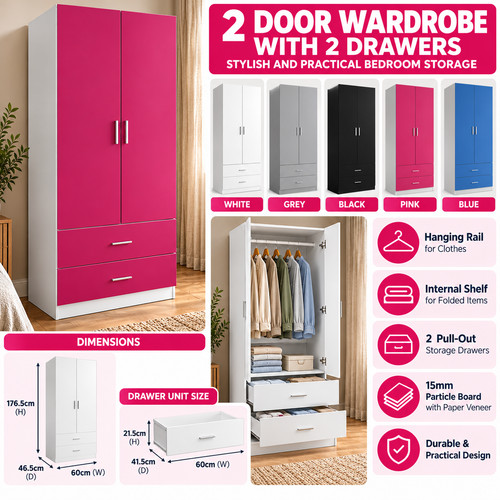 Door wardrobe drawers - 2,