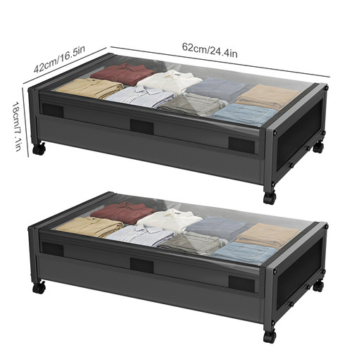 Underbed storage box on - 2x,